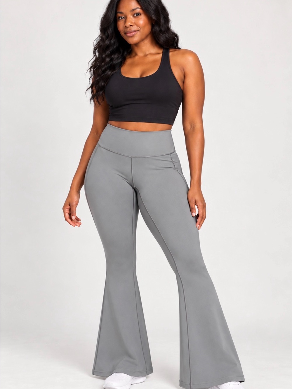 Sunzel Women’s High-Waist Active Leggings in Gray